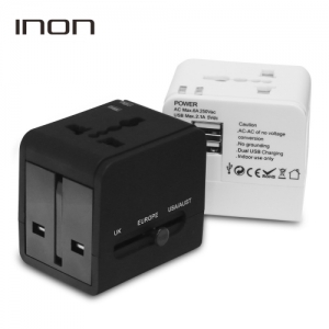 아이논 INON USB 2포트 여행용 멀티어댑터 IN-TA210 | 차량 레저 여행 판촉물 제작