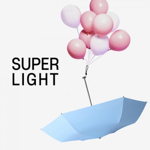 슈퍼라이트 3단 초경량 수동 양우산-암막 자외선 차단(UPF 50+) | 플랜비원 판촉물 제작