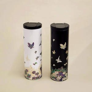 스테인리스 자개 텀블러(나비숲) 500ml | 한국전통상품 제작