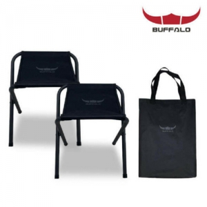 버팔로 BURRALO BBQ 라이트체어 블랙 2P세트/접이식 캠핑의자 | 캠핑용품 판촉물 제작