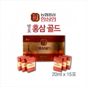 [한삼인] 발효홍삼골드 20ml*15포 | 한국전통상품 제작