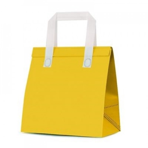 부직포 냉온 쇼핑백가방 노랑 보냉가방 런치백 | 보온보냉백 판촉물 제작