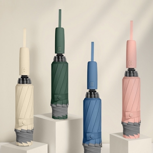 발렌티 3단 파스텔 거꾸로 자동 우산 | 플랜비원 판촉물 제작